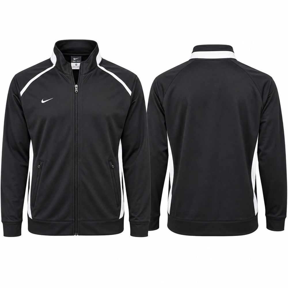 Nike Dri-FIT FC Jacket Men’s XL Black White Full Zip Soccer Training NWT 325296